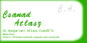 csanad atlasz business card